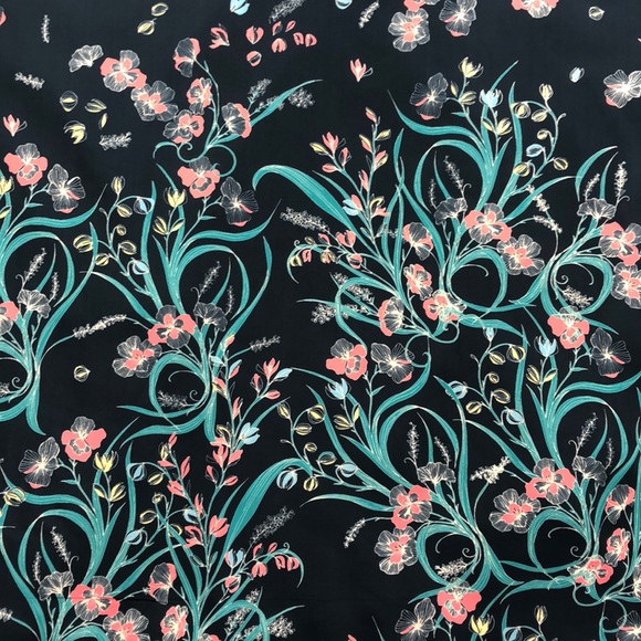 Modcloth Navy Floral Arose Such A Classic Skirt - Picture 8 of 8